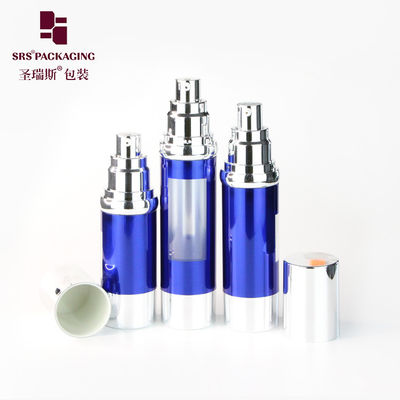kaufen 15 ml 30 ml 50 ml Stempelblaue Kunststoff Gesichtsessenz Lotion neue luftlose Flasche online manufacture