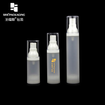 kaufen 15 ml 30 ml 50 ml Plastikspray leere Alkohol-Luftlose Pumpenflaschen mit Frost online manufacture