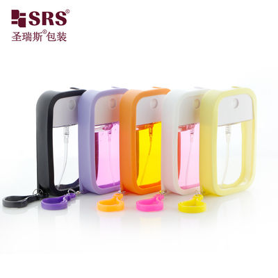 kaufen SRS Nachfüllbare leere Parfüm-Kustom-Silicon-Abdeckung mit Hakenspray-Flasche 50 ml online manufacture