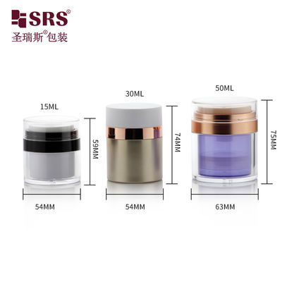 kaufen 15 ml 30 ml 50 ml luftloser, austauschbarer Acryl-Kosmetikcreme-Flasche online manufacture