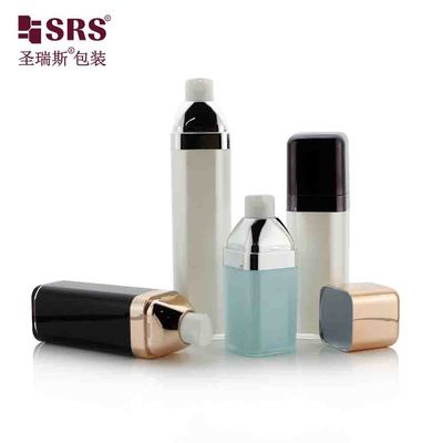 kaufen Maßgeschneiderte Farbe Elegante leere Kosmetik Lotion Quadrat Luftlose Pumpe Flasche online manufacture