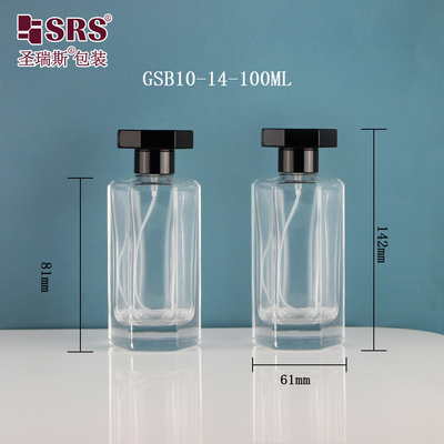 Leerer Kosmetischer Parfüm Duftöl Feinschmelz Sprüher Glassprühflasche 100 ml