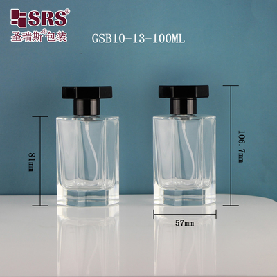 Luxuriöse Elegante Durchsichtiges Glas Feine Nebel Parfüm Spray Flasche 100ml