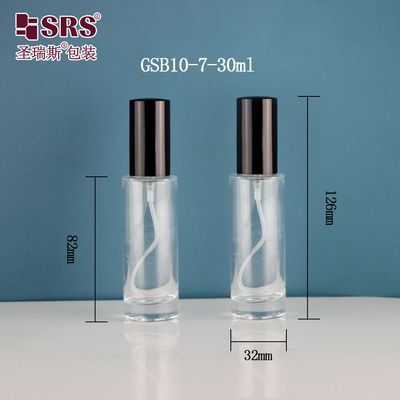 Quadratisch Eleganter Spender Feinnebel Luxus-Handdesinfektionsmittel Behälter 15 ml 30 ml Glas Sprayflasche