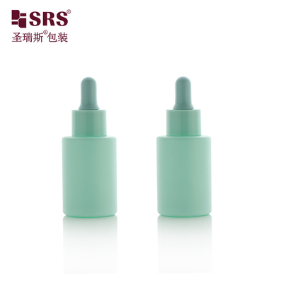 Großhandel Mahlfarbe auf Maß Farbglas Runde Gesichts Essenz Luxus Tropffflasche 30ml