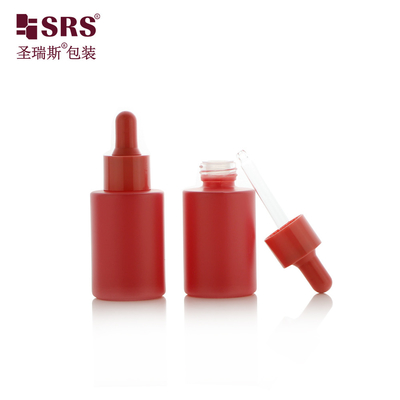 Farbe Macaron Farbglas Leergroßhandel 30ml Flasche mit Tropffdrüsen für ätherisches Öl