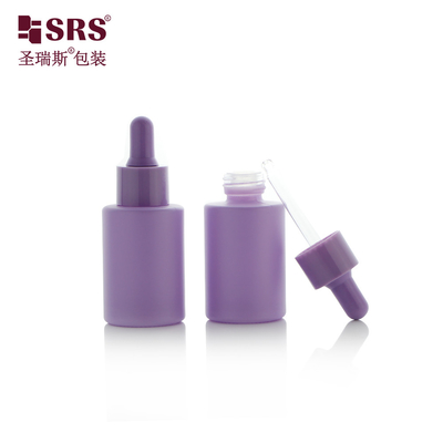 Duftöl rund Kosmetik ohne Leckage glatte Makaronfarbe schöne Glasflasche Tropffflasche 30ml