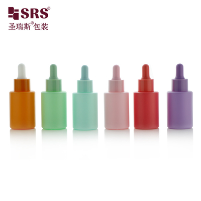 Grüne Anpassung Hautpflege Serum Augen Essenz Glasflasche mit Tropffflasche 30 ml