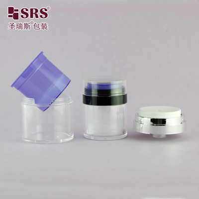 15 ml 30 ml 50 ml Plastik-Auswechselbarer Behälter Kundenspezifischer Farb-Handcreme Serum Gel Acryl-Luftlos-Glas