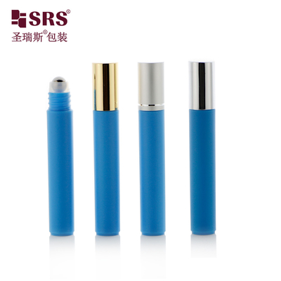 8 ml leere Injektionsflasche, feste Farbe, Plastik-Augen-Serum, Massage-Roll auf Kugel