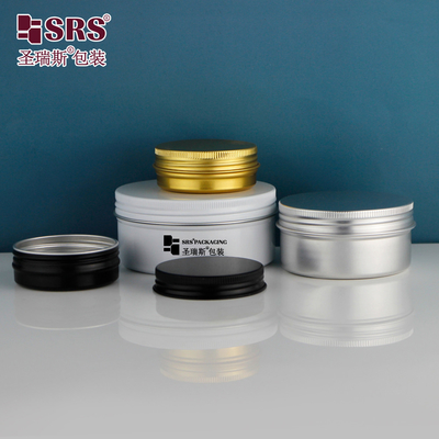 50g 100g 200g 250g Leere Hautpflegecreme Haarmaske Silber Cosmetic Jar