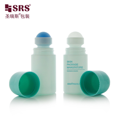 60 ml Plastikleere Kosmetikverpackung Hautpflege Deodorant Gel PP Roll On Flasche
