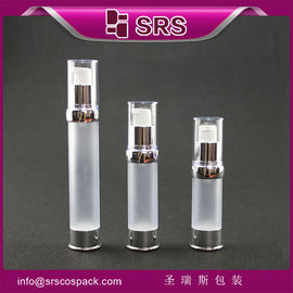 A0214 15 ml, 20 ml, 30 ml klare, matte, luftlose Pumpenflasche