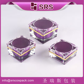 Shengruisi Verpackung J052-15ml 30ml 50ml Quadrat Acrylcreme Flasche