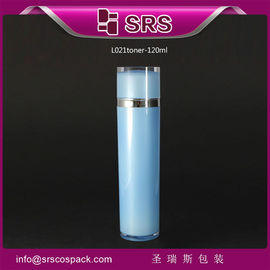 SRS Großhandel Luxus-Acryl-leere Flasche 120 ml aus Kunststoff in quadratischer weißer Verpackung für Toner