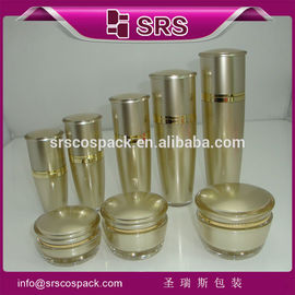 SRS Hersteller Großhandel 15ml 30ml 50ml 80ml 120ml Gold Luxus leerer kosmetischer Acryl