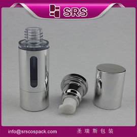 Metallisiertes Silber A027 15 ml 30 m l50 ml Luftlose Pumpe Plastikflasche