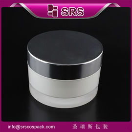 Luxus- und hochwertige Hautpflegecreme-Glas,J023 Lieferant Akryl-Rundglas