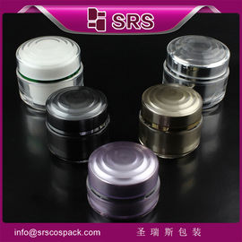 J024 15 ml, 30 ml, 50 ml rundes Kunststoffglas für kosmetische Zwecke