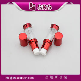 A0214 metallisierte, rote, kleine, luftlose Pumpenflasche für Serum