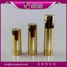 TA021 metallisierte goldfarbene Luftlose Flasche für Hautpflegecreme
