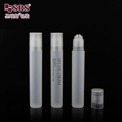 Runde, klare, matte, glänzende PP, PCR, Plastik-Roller, Stahlkugel, Massagekugel auf Flasche 15 ml
