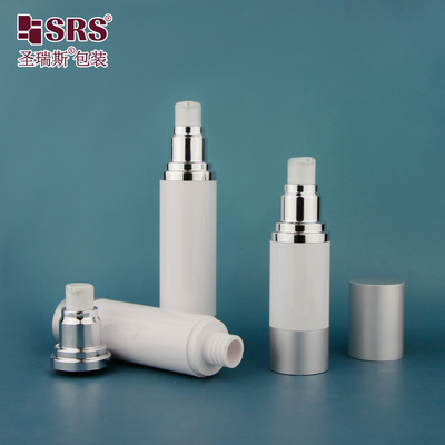 15 ml 30 ml 50 ml Kosmetische Creme Luxus Wiederauffüllbares Serum Runde Leere Luftlose Pumpe Flasche