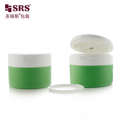 120g 4 Oz Kunststoff PP PCR Recyclingmaterial Hautpflegecreme Gläser Leere Behälter für Körper scrubgläser