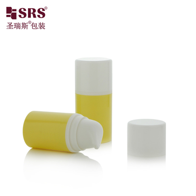 15 ml 30 ml Luxusweiß glänzend PP PCR umweltfreundliche Lotion Pump Flaschen Luftlose Flasche 50 ml