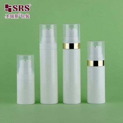 30 ml 50 ml Luxus Elegant PCR PP Umweltfreundliches Material Zahnpasta Flaschen Luftlose Pumpe Flasche 15 ml