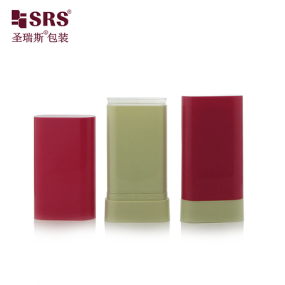 20g Ovalform Leerer PP-Stick Twist Up Körperpflegebehälter Deodorantverpackung