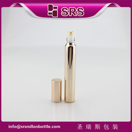15 ml 17 mm Durchmesser metallisierte Roségoldflasche mit echtem Gold und Aluminiumkappe.