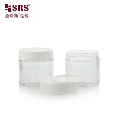 15g 30g 50g 70g 80g 100g Runde Form kundenspezifische Farbe Gesichtscreme Gläser PET-Gläser mit Plastikdeckel