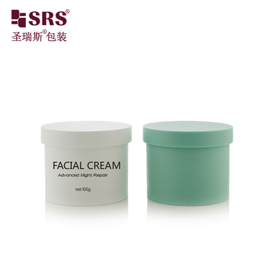 100g Einwand Plastik PP Kosmetik Verpackung Behälter Injektion Custom Farbe Körpercreme Glas