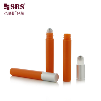 8 ml Runde Form PP Injektionsfarbe Leere Kosmetikverpackung Haarserum Rollenmassageflasche