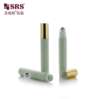 8 ml Neue Injektionsflasche Farbgebrohtes Plastik PP PCR Recycling Serum Stahl Roller Augenflasche