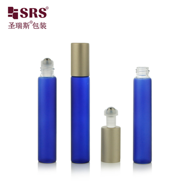 8 ml Durchsichtiges Rundglas Applikator Zylinder Rollenkugel Rollen Parfümflasche