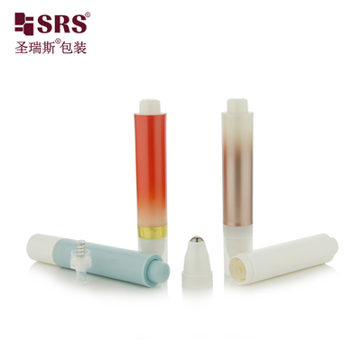 Leere Kosmetik Luxus PP PCR Runde Luftlose Pumpe Augenkrem Roll On Flaschen 10 ml