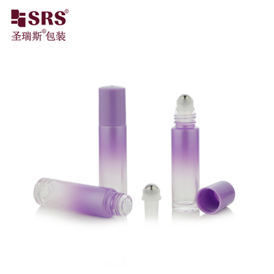 Farbe benutzerdefinierte Schrägfarbe leere Glasrolle ohne Leckage Rollflaschen ätherisches Öl 10ml