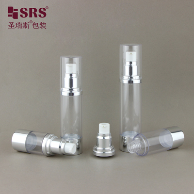 15 ml 30 ml 40 ml 50 ml Rund Transparent AS Kosmetisches Serum Flasche Luftlos
