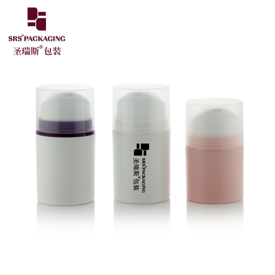 Runde Form Umweltschonende Kosmetikverpackung Lotion 200 ml Luftlose Flasche