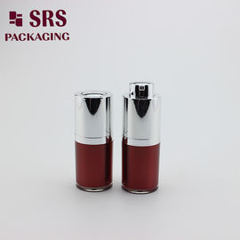 A020 Luftlose Flasche Hersteller 15 ml rot lackiert Acryl Schraubdecken Flasche