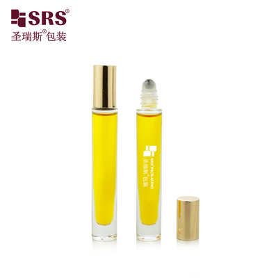 Rundförmige transparente Glasflaschen mit Rollkugeln Parfümflasche 10 ml