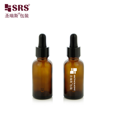 30 ml 1 Unze leere Amber ätherische Öl bereit zum Versand Lager Glas Tropffflasche