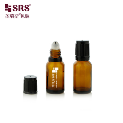 Logo Silk Screen Druck Rollflasche Glas 5ml 10ml 15ml 20ml 30ml 50ml 100ml