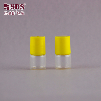 BLP-1ML Tragbare Mini-Probengröße Leere transparente Glasflasche Rollverpackung