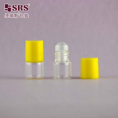 BLP-1ML Mini Travel Size Durchsichtige Glasflasche Rollkugel Flasche für ätherische Öle Duft ohne Leckage