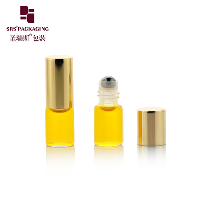 BLP-2MLml Glasröhre Roll On Flasche für kundenspezifische Proben Roller Stahlkugel Flaschen für Parfümöl