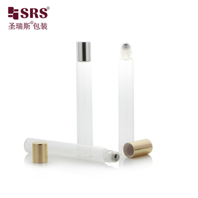 12 ml matte weiße Flaschenrolle mit Metallkugel und Aluminiumkappe, Körperlotion Verpackung