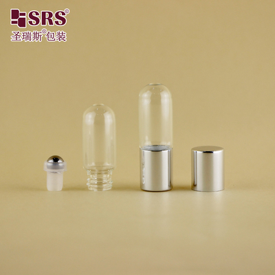 BLP-3ml Runder Boden Glasröhre Roll On Flasche in kundenspezifischer Pantone-Farbe für Aromatherapieöl ohne Leckage